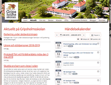 Tablet Screenshot of gripsholmsskolan.se